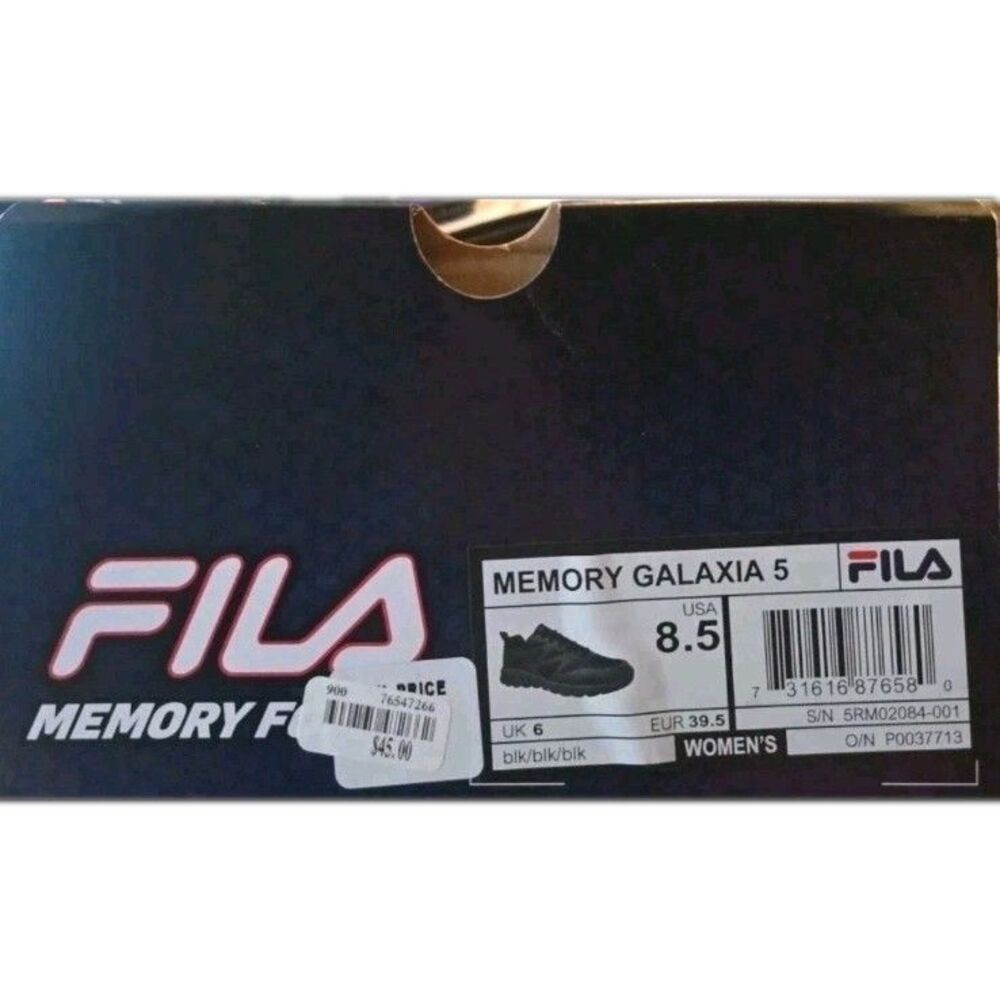 Fila Memory Galaxia 5 Running Shoes Women's - Various Sizes - Black - Picture 10 of 11